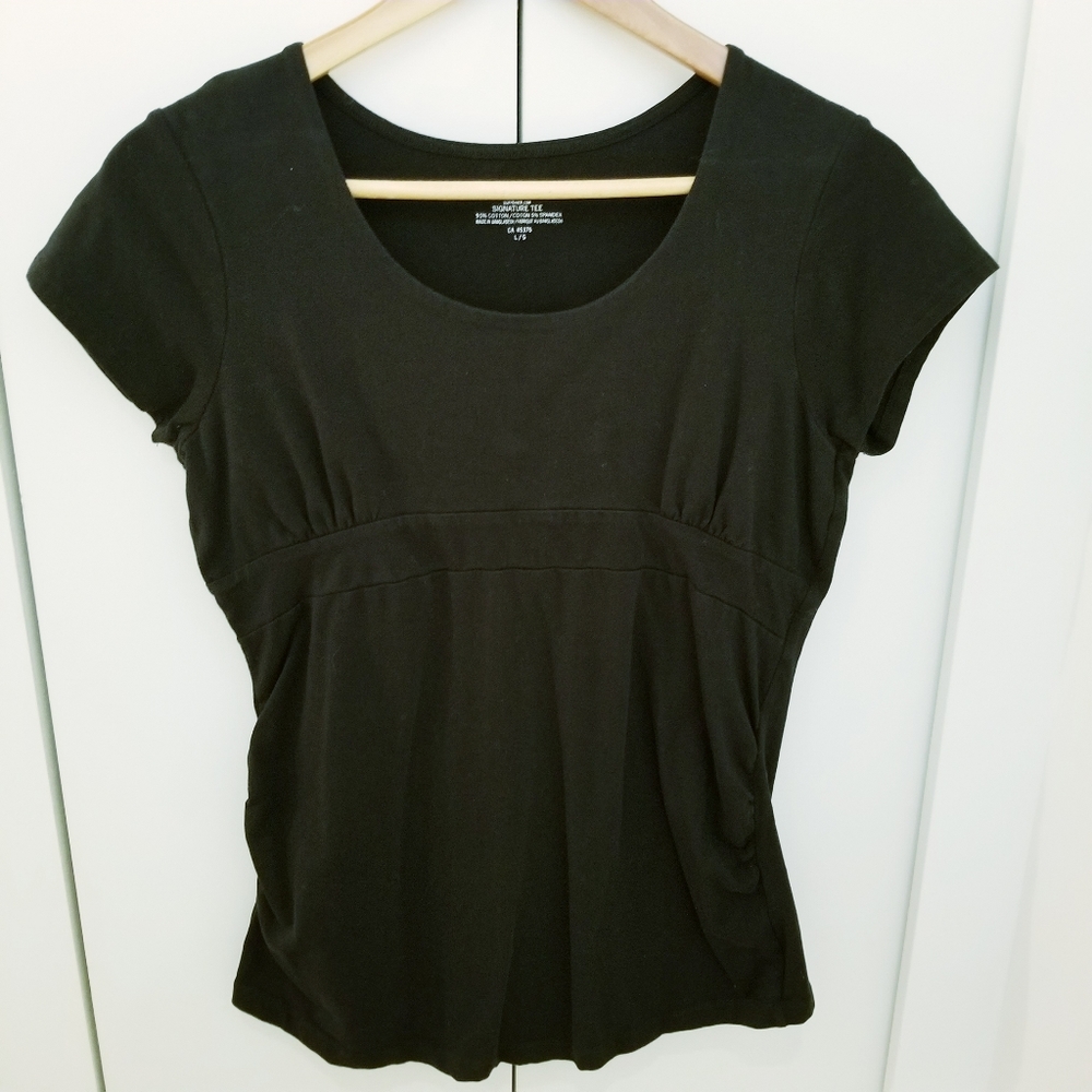 3/$45 | Suzy Shier Black Shortsleeve Top Tee